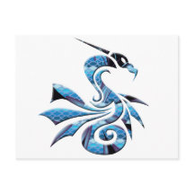 Blue and Black Dragon
