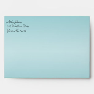 Blue and Black Envelope for 5"x7" Sizes