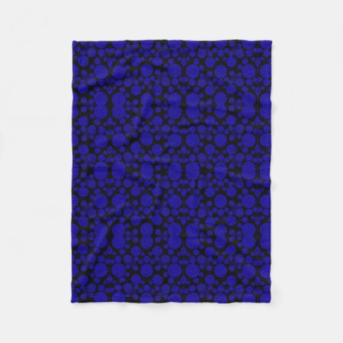 Blue and Black Geometric Blanket