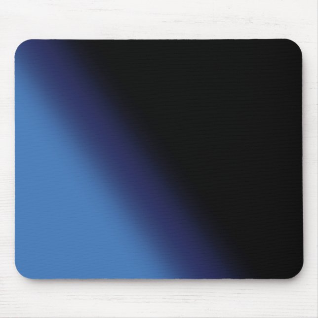 Blue and Black Gradient Mouse Pad (Front)