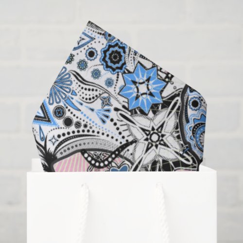 Blue and Black Great Danes Tissue Paper