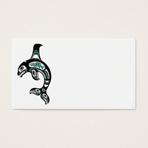 Blue and Black Haida Spirit Killer Whale