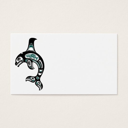 Blue and Black Haida Spirit Killer Whale (Front)