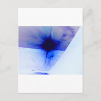blue and black ink spot postcard