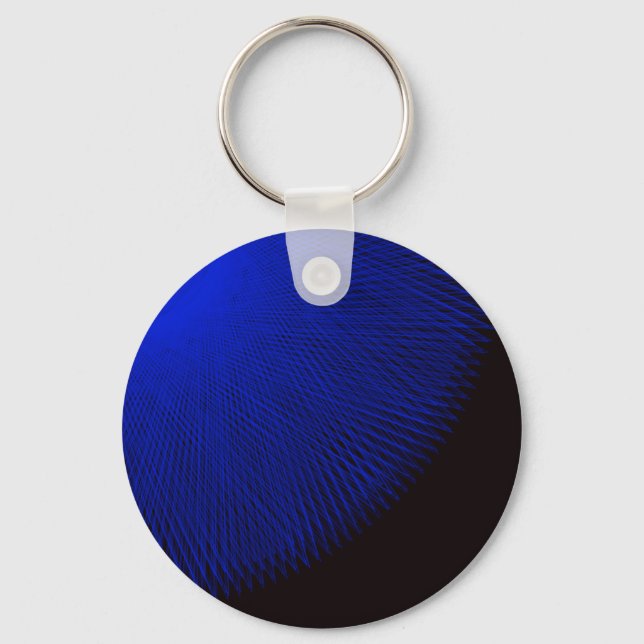 blue and black keychain (Front)