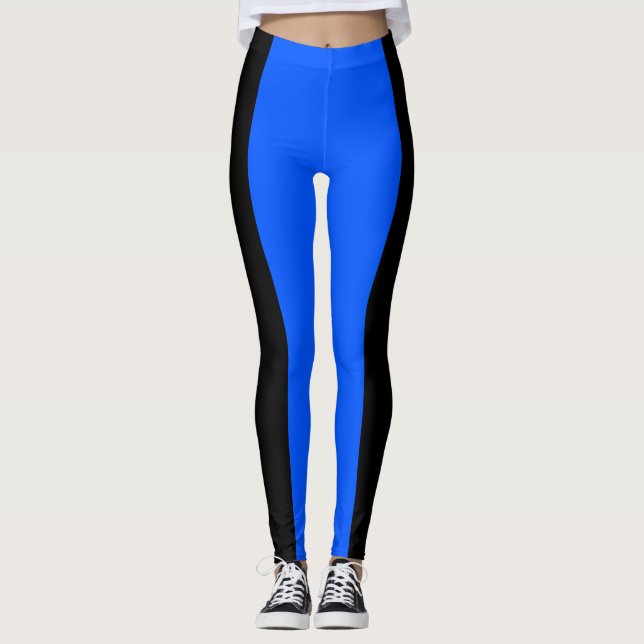 Blue and Black Leggings (Front)