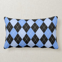 Blue and Black Modern Argyle Pattern