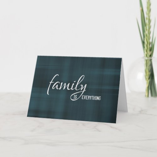 blue and black plaid birthday for son-in-law card