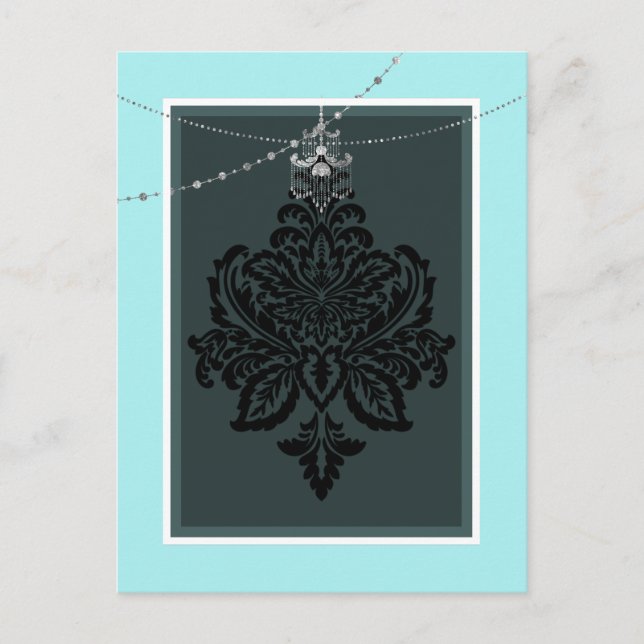 Blue and black postcard (Front)