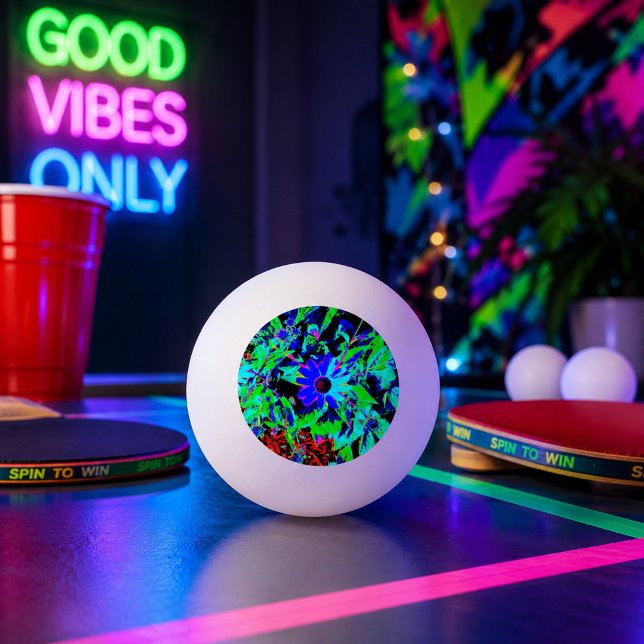 Blue and Black Retro Ping-Pong Ball (Creator Uploaded)