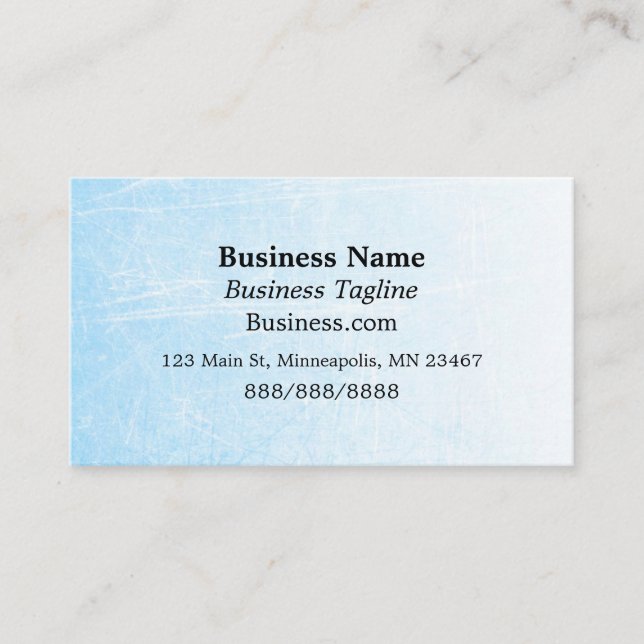 Blue and Black  Simple Business Card (Front)
