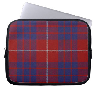 Blue and Black Tartan Plaid Laptop Cover