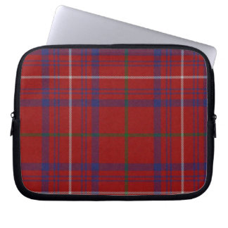 Blue and Black Tartan Plaid Laptop Cover