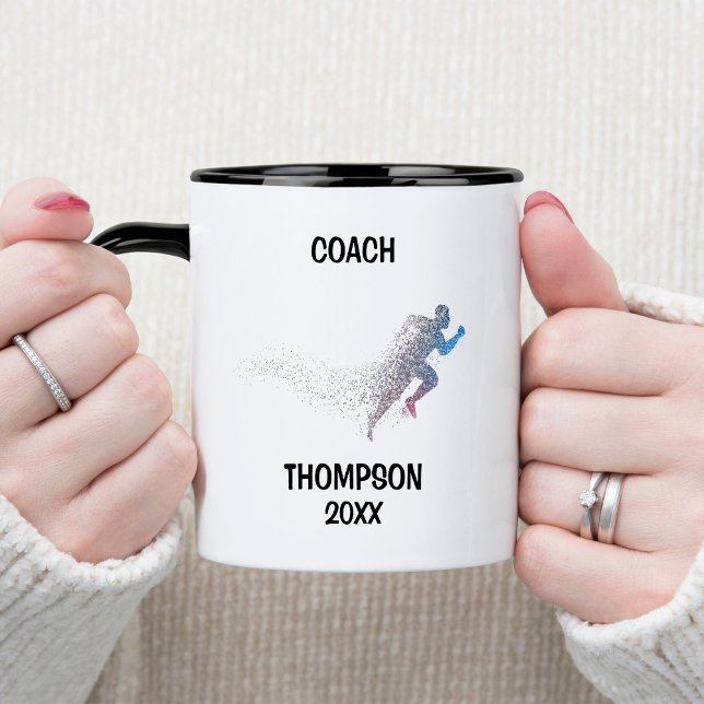 Blue and Black Track Coach Mug (Creator Uploaded)