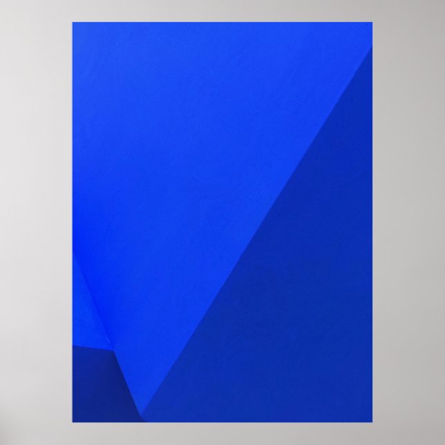 Blue and black wooden board poster (Front)