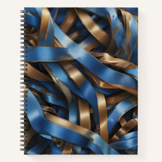 Blue and Bronze Reflections Notebook