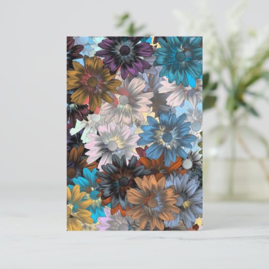 Blue and brown floral (Standing Front)