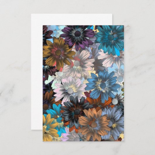 Blue and brown floral (Front/Back)