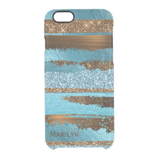 Blue and Brown Glam iPhone 6S Case