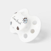 Blue and Brown Ladybug Baby Pacifier (Front Right)