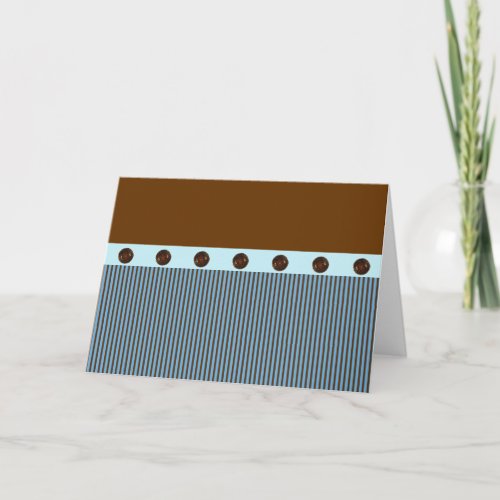 Blue and  Brown Note Cards