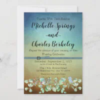 Faux Deckle Edge Paper Wedding Invitation Template, Zazzle