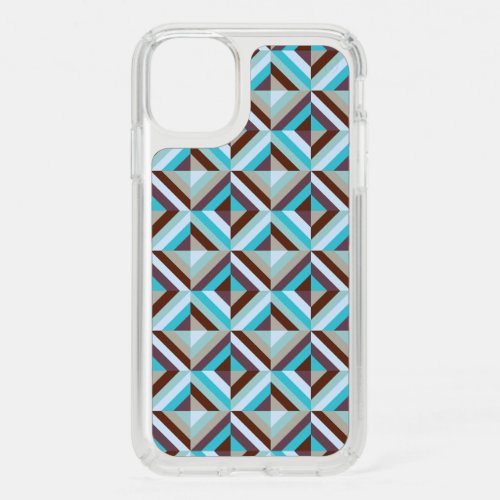 Blue and Brown Patchwork Quilt Speck iPhone 11 Case
