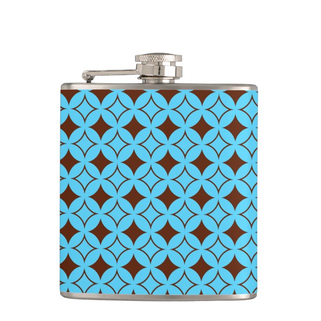 Blue and brown shippo flask (Front)