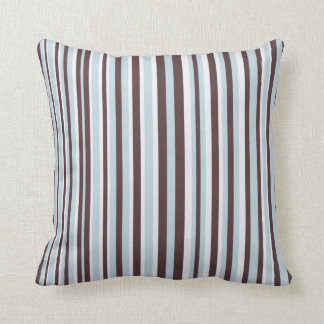 Blue and Brown Stripe American MoJo Pillow