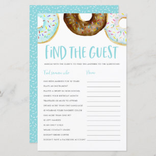 Blue and Chocolate Donuts Find the Guest Game