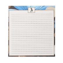 Blue and Chocolate Floral - Personalized Monogram