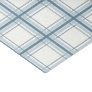 Blue and Cream Plaid Patterned Tissue Paper