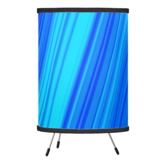 Blue and Cyan Lines Pattern Lamp (Left)