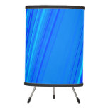 [ Thumbnail: Blue and Cyan Lines Pattern Lamp ]