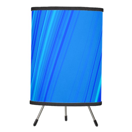 Blue and Cyan Lines Pattern Lamp (Front)