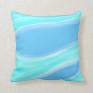Blue and Cyan Pillow
