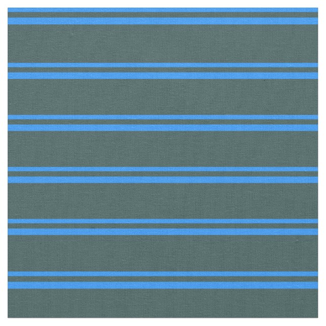 Blue and Dark Slate Gray Striped/Lined Pattern Fabric (Close Up)