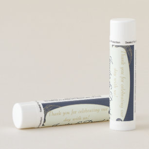 Blue and God Personalized Wedding Favors Lip Balm