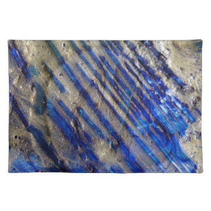 Blue and Gold Abstract Placemat
