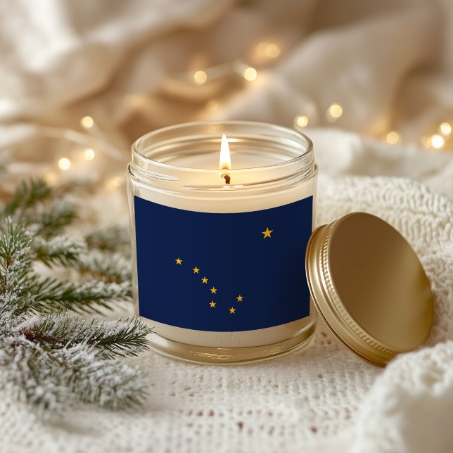 Blue and Gold Alaska Flag Rectangular Sticker (Blue and Gold Alaska Flag Rectangular Sticker)