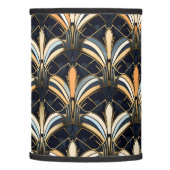 Blue and Gold Art Deco Lamp Shade (Left)
