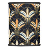 Blue and Gold Art Deco Lamp Shade (Front)