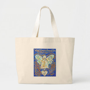 Blue and Gold Cancer Angel Bag
