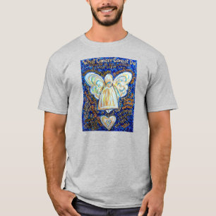 Blue and Gold Cancer Angel Custom Team Shirt