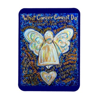 Blue and Gold Cancer Cannot Do Angel Magnet