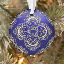Blue and Gold Celtic knot