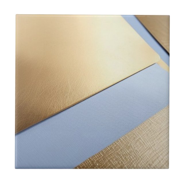 Blue and gold Ceramic Tile (Front)