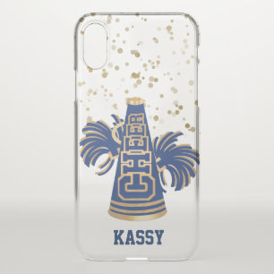 Blue and Gold Cheerleader iPhone X Case
