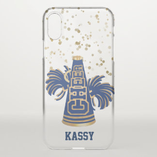 Blue and Gold Cheerleader iPhone X Case