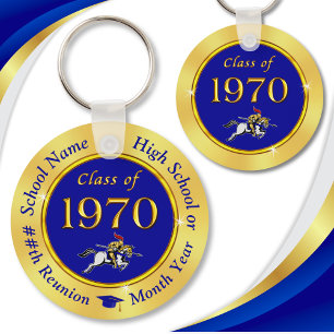 Blue and Gold, Class of 1970 Reunion, Favors Keychain